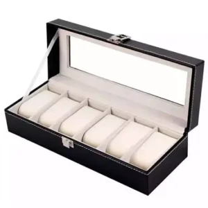Walnut 6 Slot Watch Organizer