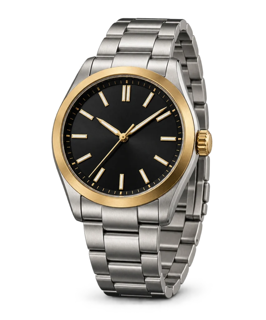 Premium watch transparent product photograph